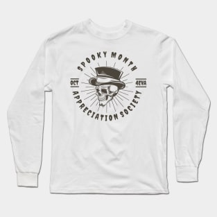 Spooky Month Appreciation Society Vintage Long Sleeve T-Shirt